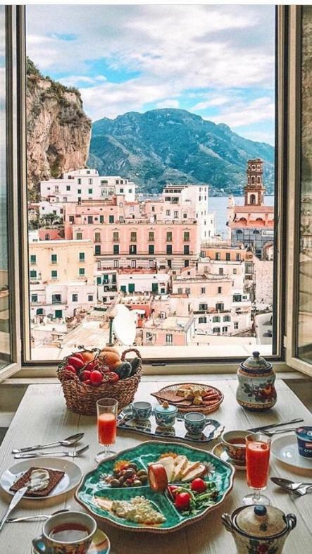 Casa Almagio - Atrani Amalfi Coast - Terrace & Seaview Lägenhet Exteriör bild